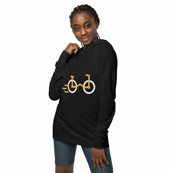 Camiseta de manga larga con capucha unisex - Imagen 4